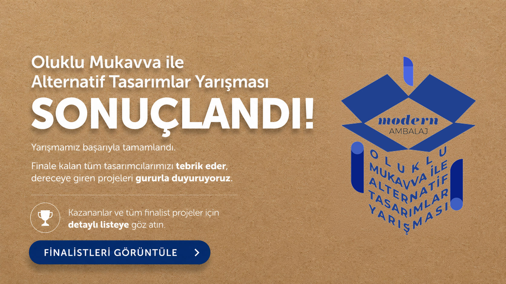 Oluklu Mukavva ile Alternatif Tasarımlar Yarışması sonuçlandı